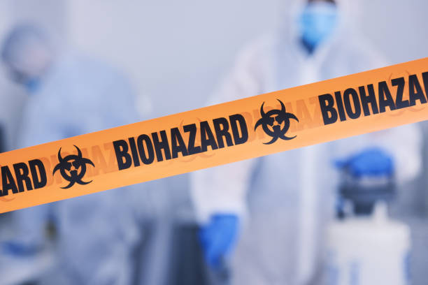 Professional Biohazard Cleanup technician working in Orange Springs, FL